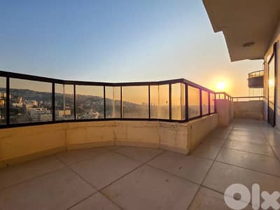145 SQM Three Bedroom Apartment in Biakout, Metn with Sea View