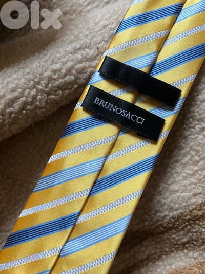 brunosacci yellow tie cravate for 10 USD