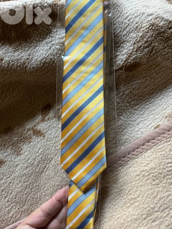 brunosacci yellow tie cravate for 10 USD 1