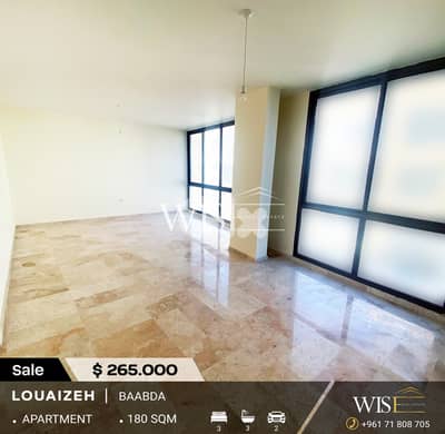 180 SQM Apartment for SALE in Louaizeh-Baabda !