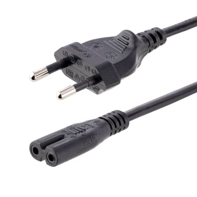 Standard 2-Slot "Figure-8" AC Power Cord (Technically known as an IEC