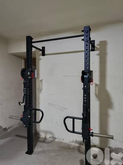 Squat Rack, Jammer Arms, Pull-up Bar, Jcups, belt squat hook
