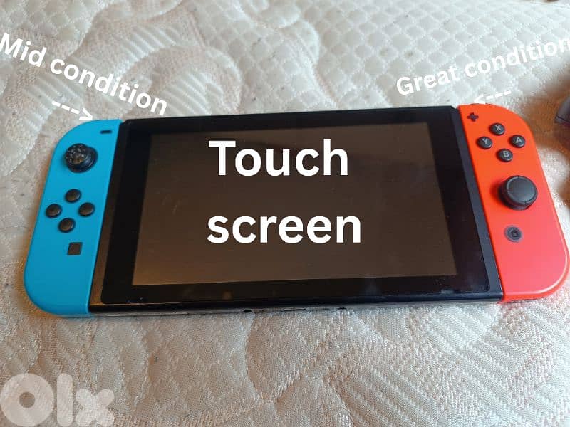 Urgently selling Nintendo Switch + 3 Games + Accessories (64GB SD) 1