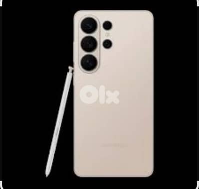 s26 ultra ، استعمال خفيف ، ذهبي ، كفالة ، مع اغراضه .
