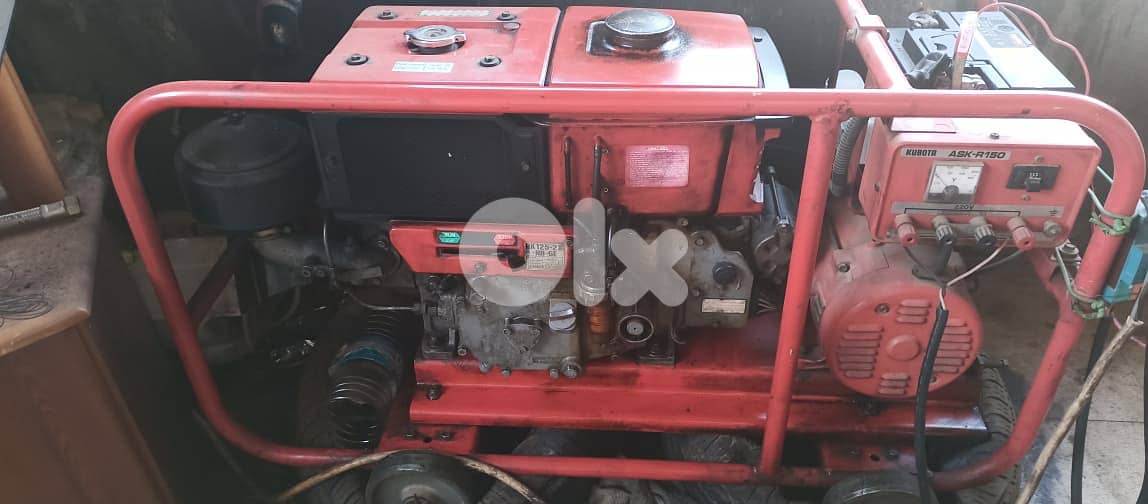 TWO GENERATORS FOR SALE KUBOTA ASK-R150 & ROBIN MHS 2400 1