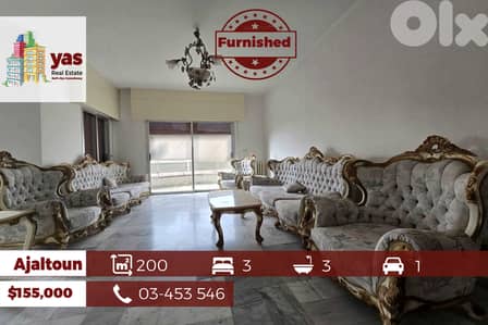 Ajaltoun 200m2 | Fully Furnished | Luxury Flat | Partial Sea View|DA