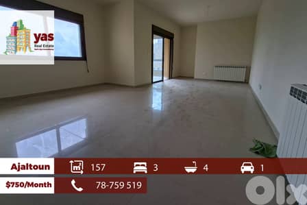 Ajaltoun 157m2 | Rent | Private Street | View | Calm Area |  KH