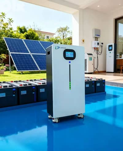 LP 16kWh LiFePO4 Home Battery 10kW Output  8000 Cycles  Touchscreen