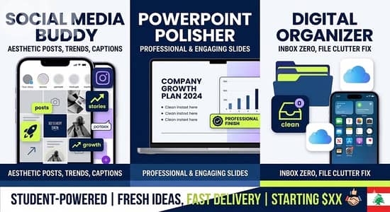 Digital Assistant | Social Media, PPT & Design (Student Rates!)
