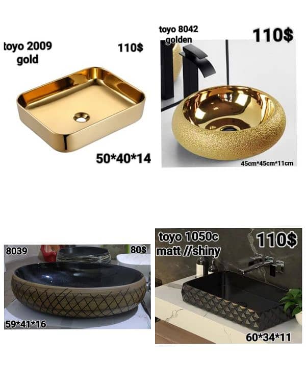 posee sinks//countertop basins//مغاسل حمام 7