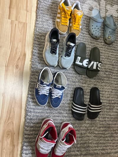 shoes and slides