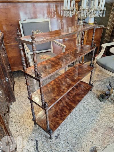 antique english shelves stand