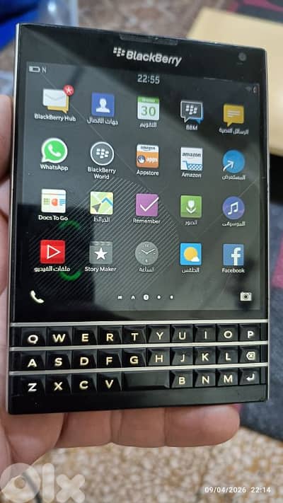 BlackBerry بلاكبيري باسبورد كتير نضيف ماشي تمام