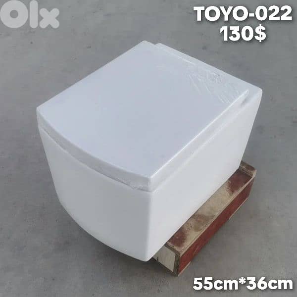 كرسي تعليق  اببض/أسود/رمادي . white/black/grey wall hung toilet seats 8