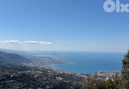 1025 SQM Land in Kfour with a Stunning Sea View