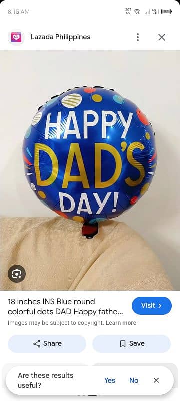 father's day balloons and decoration