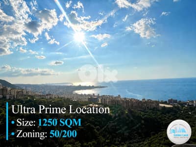 1250 SQM Land in Sahel Alma with a Breathtaking View
