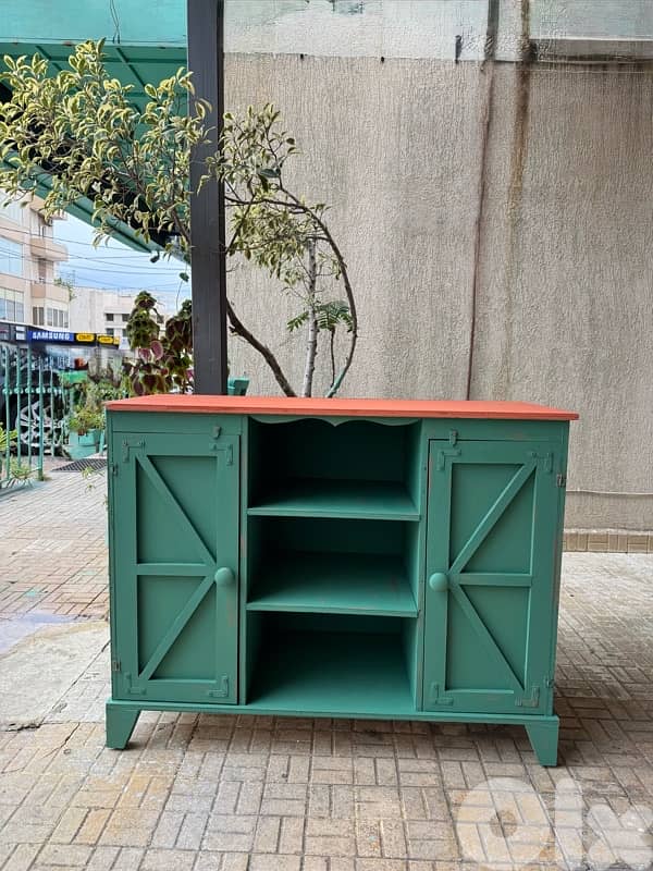 handcrafted coffee table , tv cabinet 1