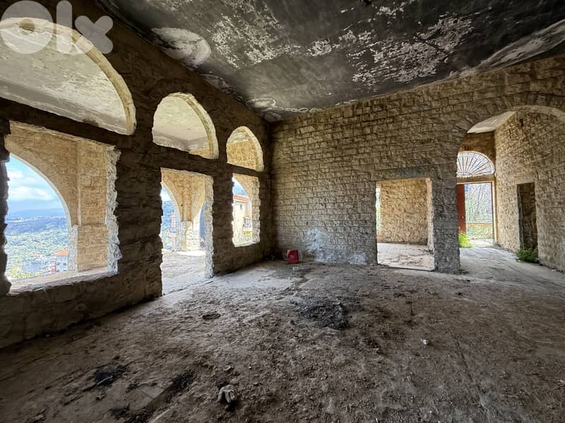 Land with Heritage Villa for sale in Aley أرض مع فيلا تراثية في عاليه 12