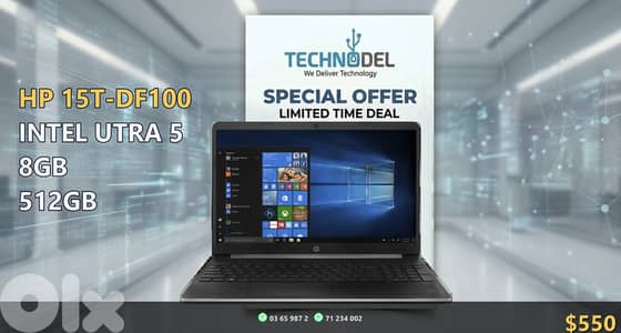HP 15T-DF100 15.6"