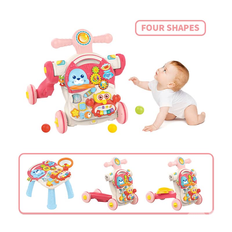 Babies 4-in-1 Activity Walker - لعبة مشاية أطفال متعددة الوظائف ٤ في ١ 1