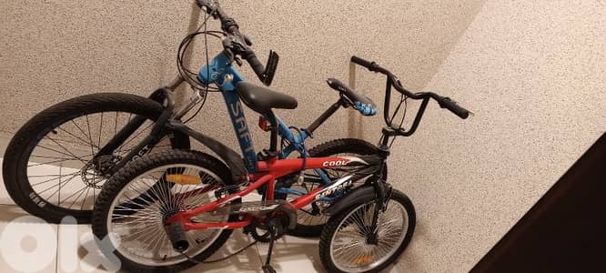2 bicyclettes