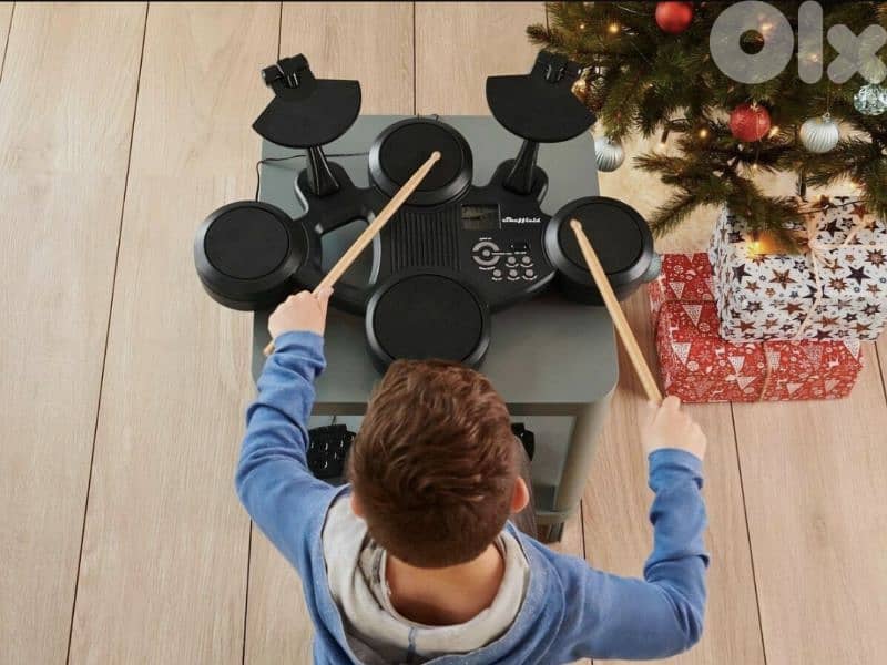 E-Drum Set Electronic Drums Music 6 Pads Adjustable Volume 5