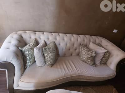 صالون فاخر من Home Center  بنصف سعره + زاوية جلوس مرتبة
