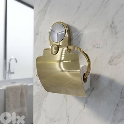 Covered Toilet Paper Holder حامل ورق المرحاض مع غطاء