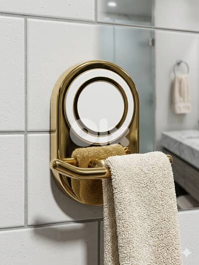 Double Hook Towel Hanger علاقة مناشف بخطافين