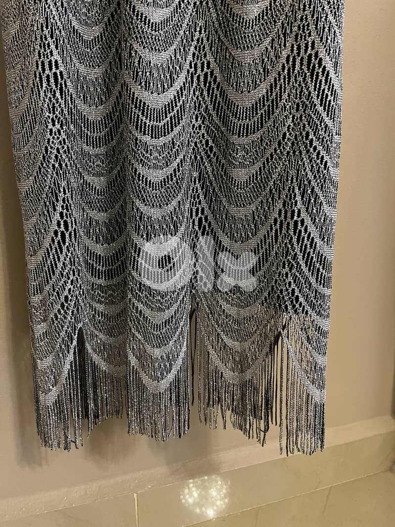 Silver Fringe Dress 1