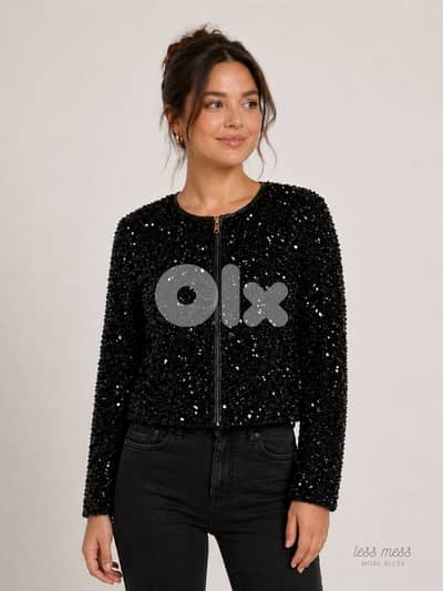 worn ONCE LIKE NEW SEQUINED