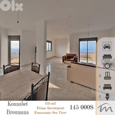 Konnabet Broummana | Prime Rental Investment | Panoramic Sea View
