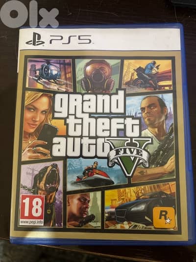 PS5 GTA 5– Barely Used, Original Disc, Excellent Condition
