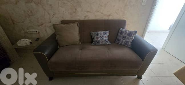 sofa 2 seats with matching table