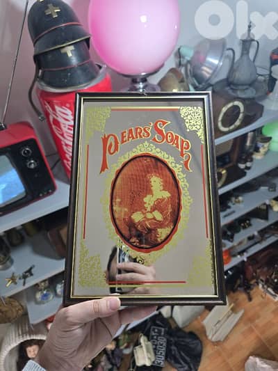 vintage Pears Soap advertising mirror