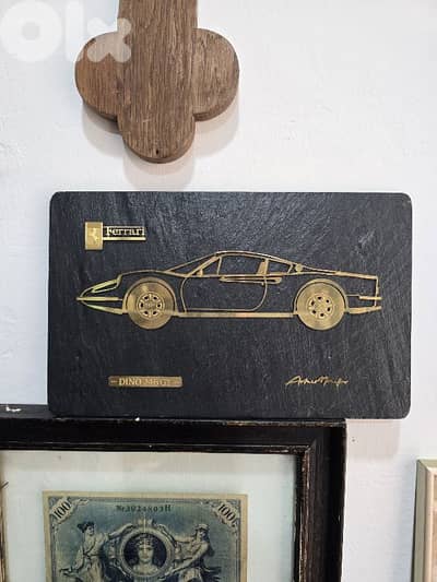 Ferrari Dino 246 GT metal wall art