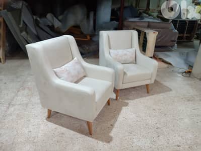 Custom Made 2 Arm Chairs