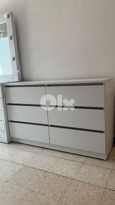 New Modern Dresser 6 Drawers High Quality