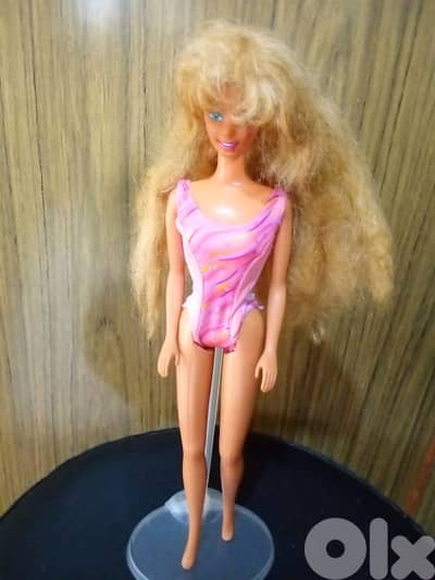 WET 'N WILD Barbie Mattel 1989 rare great doll special hair 2 tones=45