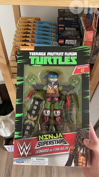 WWE x Teenage Mutant Ninja Turtles Leonardo as Finn Balor