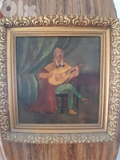 painting Jan Steen Self portrait playing lute variation authentic oil