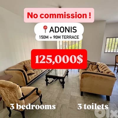 150sqm+90sqm Terrace Apartment in Adonis