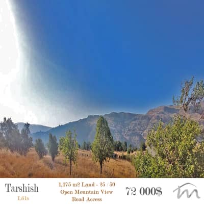 Tarchich | 1,175m² Land | 25/50 | Road Access | Open Mountain View