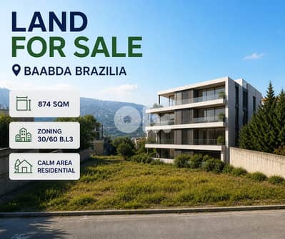Land for sale in Baabda – Brazilia أرض للبيع في بعبدا- برازيليا