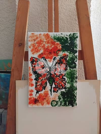 رسم زيتي على القماش