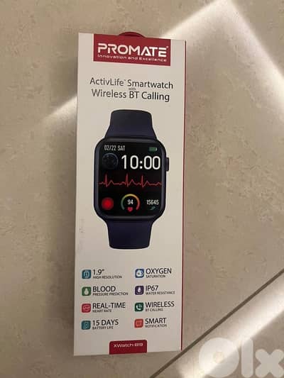 Open Box Promate smart watch for sale