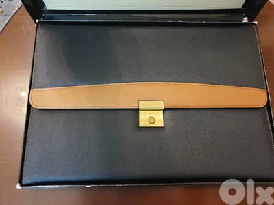 slim leather document holders