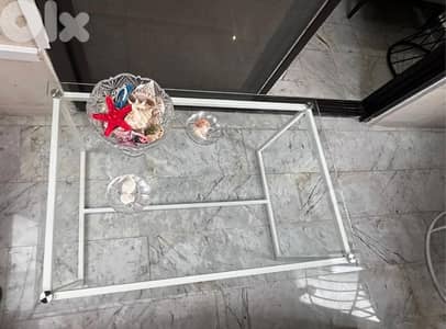 Glass table 113×70 cm
