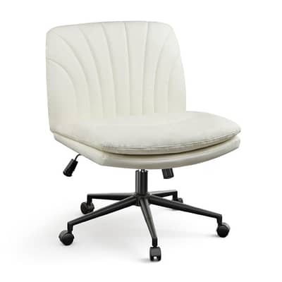 Armless Office Chair with Wheels
